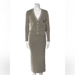 Anine Bing Pencil Skirt & Cardigan Set